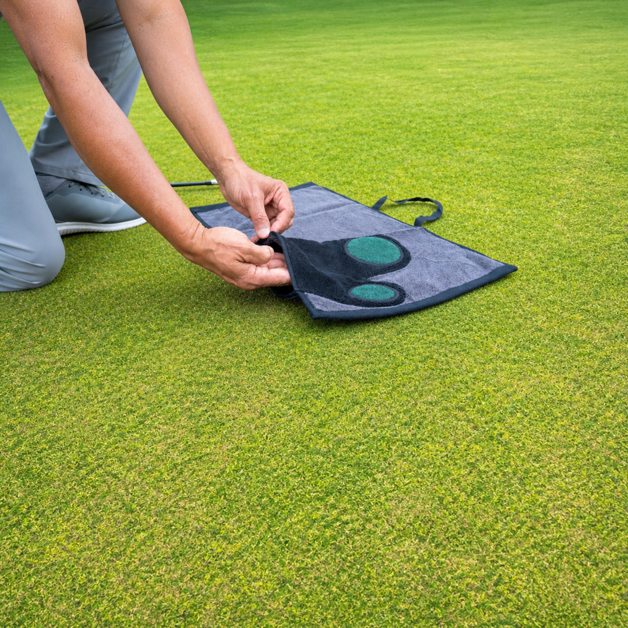 Golf Mitt Towel with Magnet | Mark Your Greens