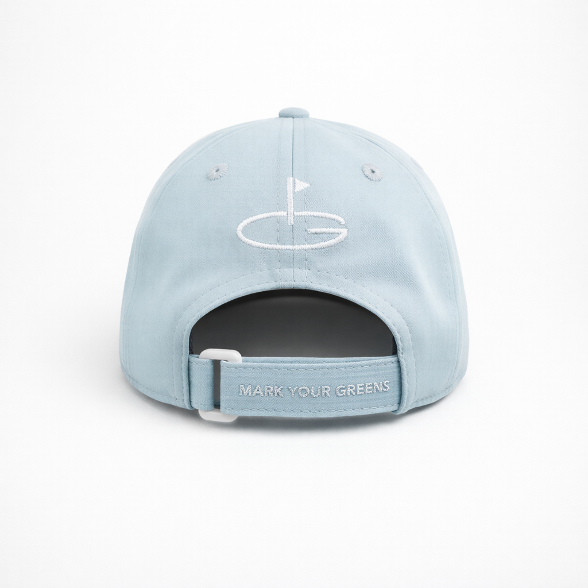 Coastal Blue Performance Golf Hat - Side  Logo
