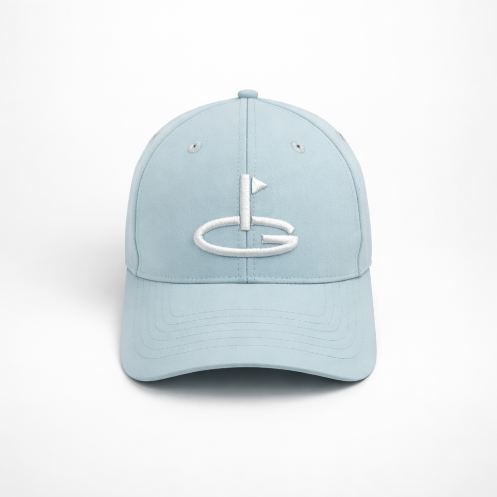 Coastal Blue Performance Golf Hat - Front Logo