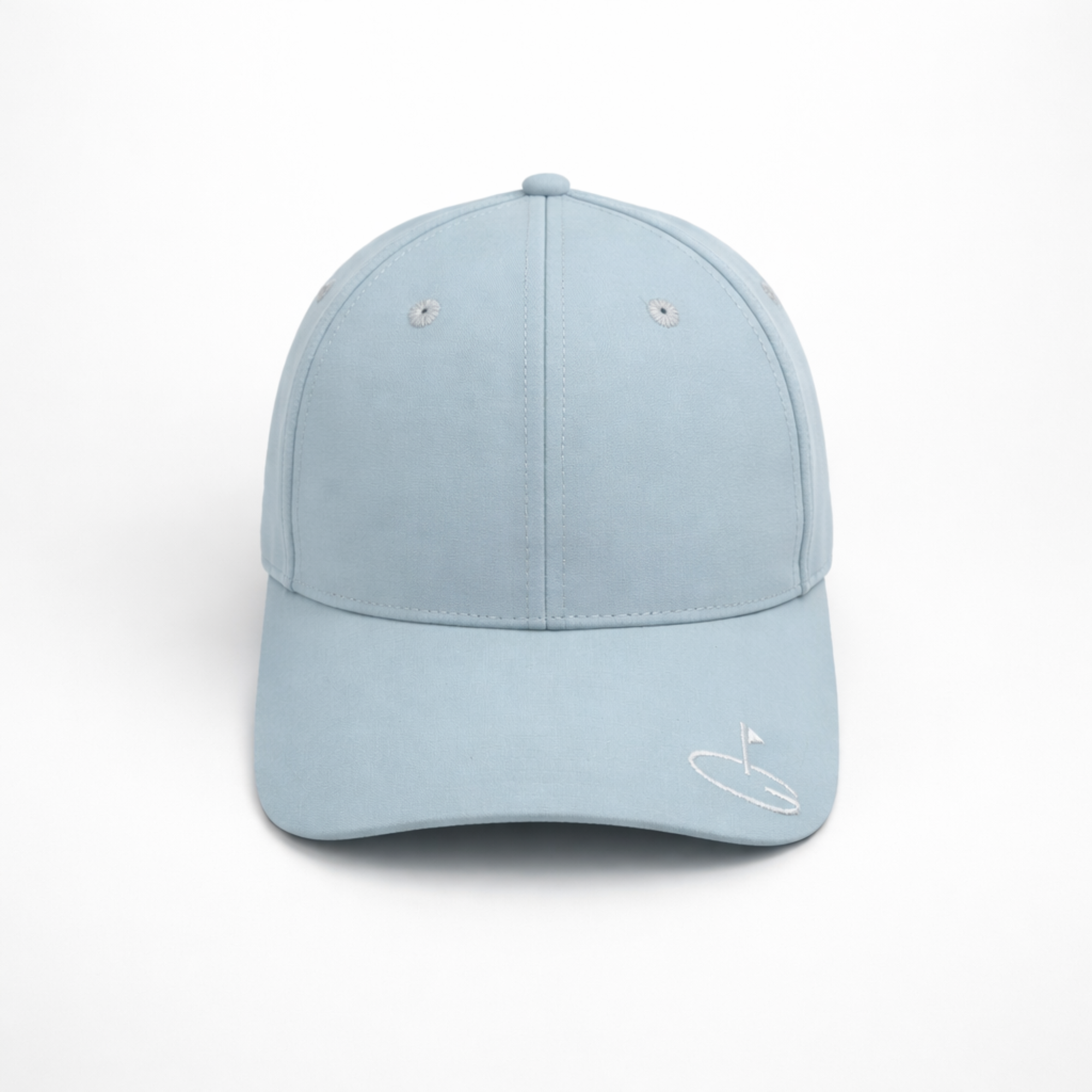 Coastal Blue Performance Golf Hat - Side  Logo