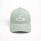 Sage Green Performance Golf Hat - Front Logo